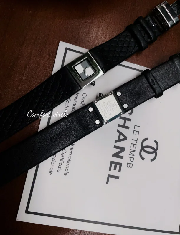 シャネルコピー時計菱形黒のストラップ 精巧で高級感H8T723[4]