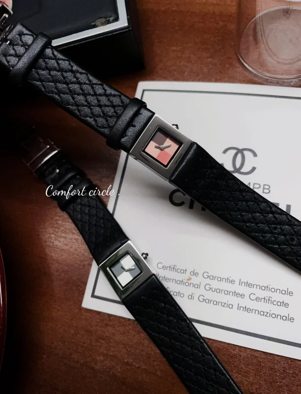 シャネルコピー時計菱形黒のストラップ 精巧で高級感H8T723[5]