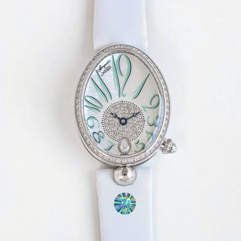 品ブレゲコピー クイーン オブ ネイプルズ 8918BB/A1 レディース機械式時計[ミントグリーン]