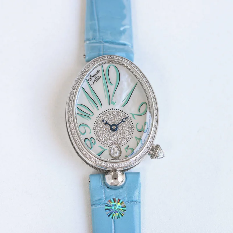 品ブレゲコピー クイーン オブ ネイプルズ 8918BB/A1 レディース機械式時計[ミントグリーン][4]