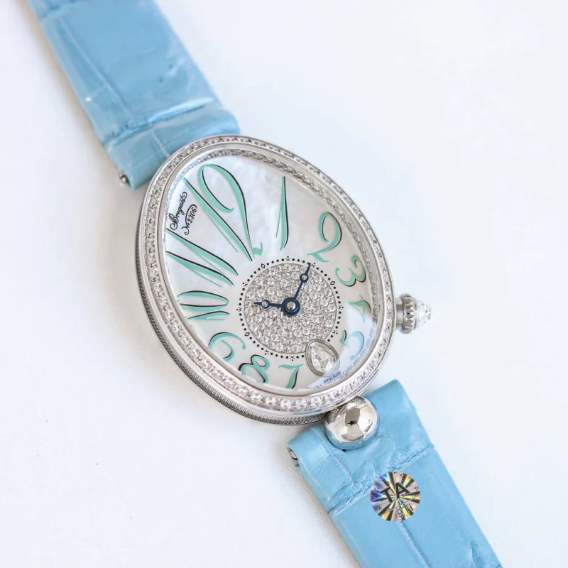 品ブレゲコピー クイーン オブ ネイプルズ 8918BB/A1 レディース機械式時計[ミントグリーン][5]