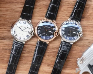 カルティエ激安通販バロンブルー全自動機械式メンズ腕時計322C210