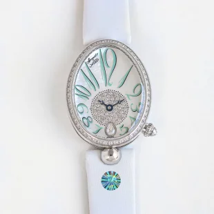 品ブレゲコピー クイーン オブ ネイプルズ 8918BB/A1 レディース機械式時計[ミントグリーン]