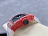 ダイヤモンド リシャールミルコピー RM35-02 赤いケース世界一流時計 (6)