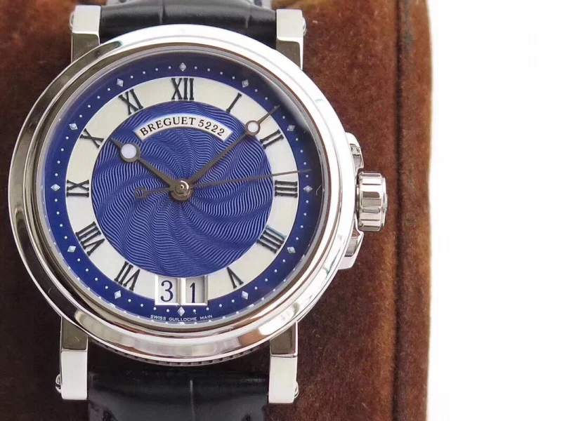 ブルー ブレゲコピー時計 マリン「月型」針 人気海外ブランドBU792007