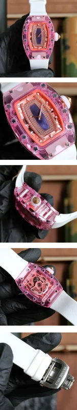 ピンクの透明ケース リシャール・ミル RM 07-02 美品 ピンクサファイア