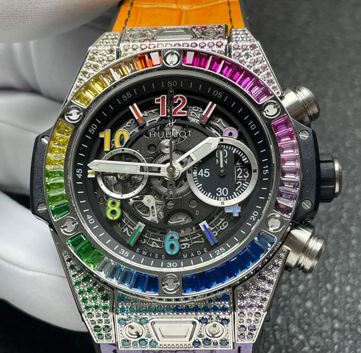 BBF工場 ウブロコピー 441.NX.1117.LR.0999 ビッグバン ウニコ レインボー チタニウム 最新入荷