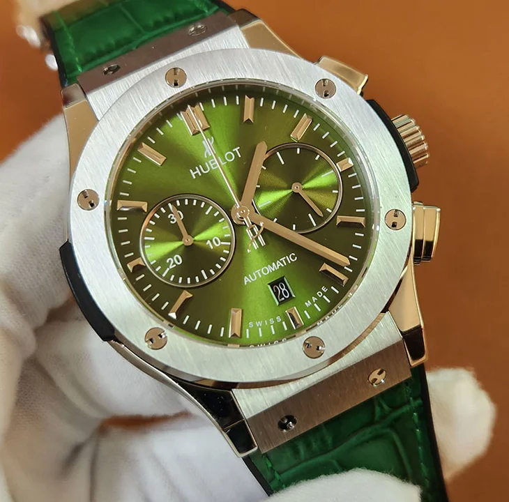 ウブロ格安 521.NX.8970.LR クラシック フュージョン チタニウム グリーン 45mm 動作良好 [1]