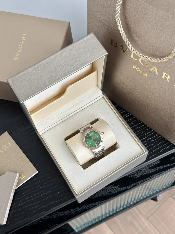 グリーンダイヤル ブルガリスーパーコピーのレディースクォーツ時計BBL26WSPG/06