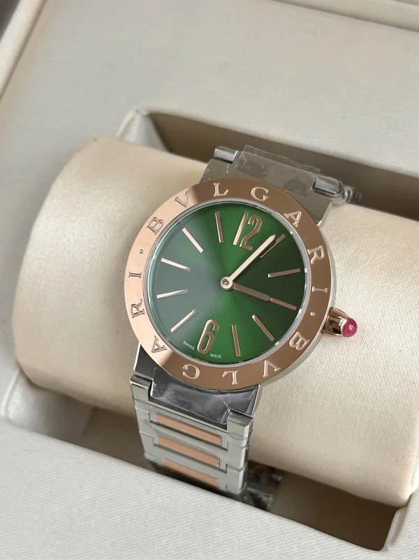 グリーンダイヤル ブルガリスーパーコピーのレディースクォーツ時計BBL26WSPG/06[3]
