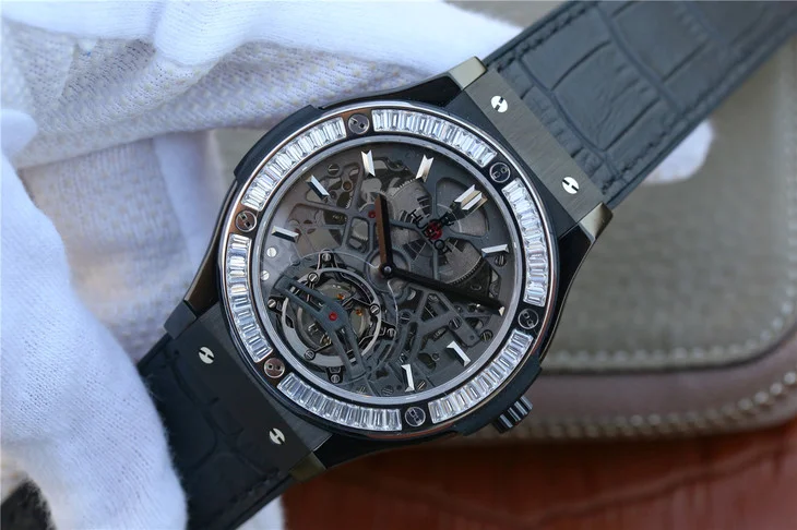 TFファクトリー ウブロスーパーコピー トレンディ メンズ シャイニーT ダイヤモンド メカニカル505.G7973[2]