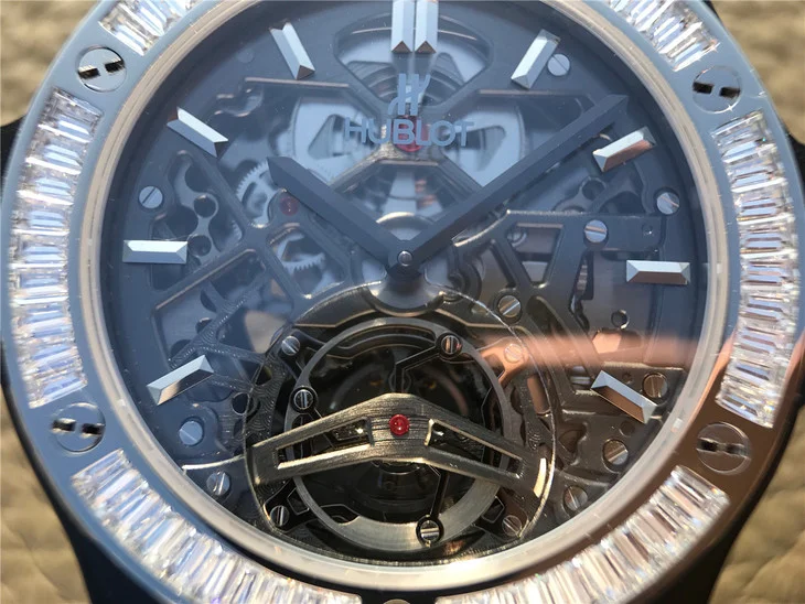 TFファクトリー ウブロスーパーコピー トレンディ メンズ シャイニーT ダイヤモンド メカニカル505.G7973[4]