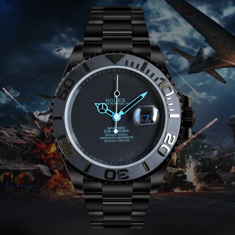 高級腕時計コピー 第3世代BLAKEN改造ロレックス サブマリーナ ナイトブラック 208793V[4]