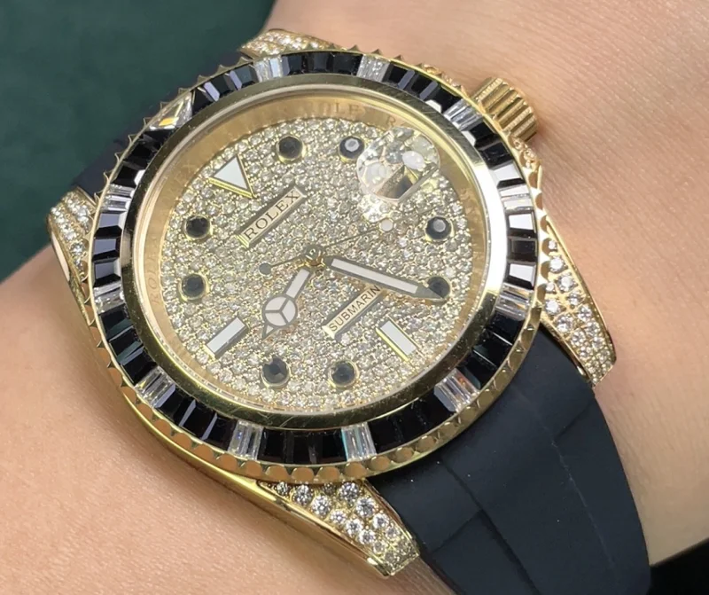 ブランド ロレックス サブマリーナー ラバーストラップ 高級の天然サファイア124060-12[1]