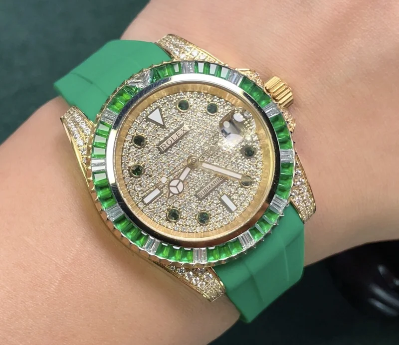 ブランド ロレックス サブマリーナー ラバーストラップ 高級の天然サファイア124060-12[4]