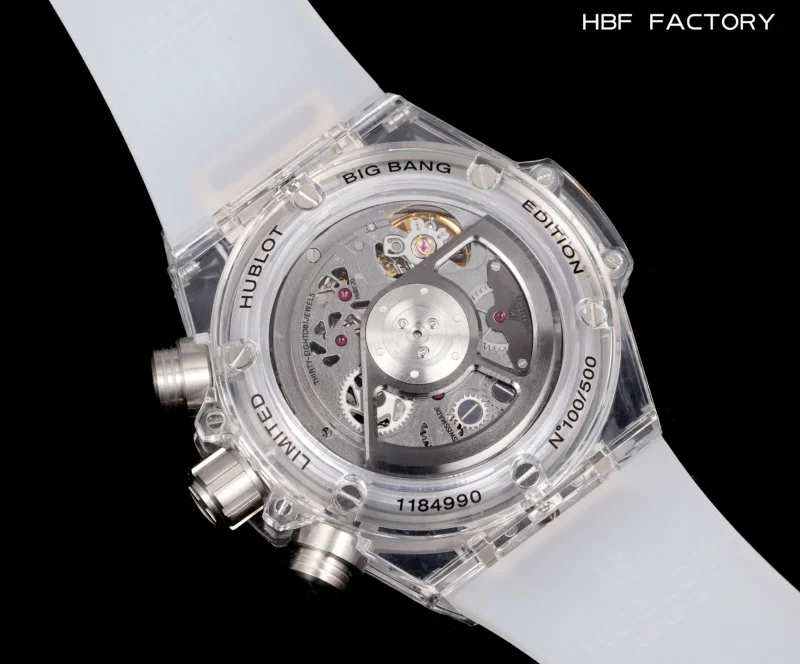 ウブロ スーパーコピー時計 ビッグバン スケルトンレイアウト トランスペアレントケース 411.JX.4802.RT[6]