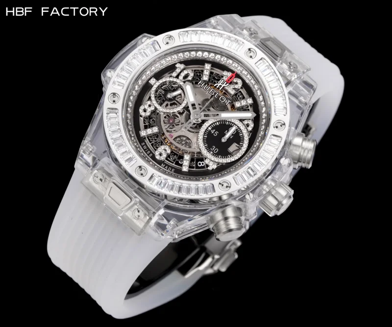 ウブロ スーパーコピー時計 ビッグバン スケルトンレイアウト トランスペアレントケース 411.JX.4802.RT[8]