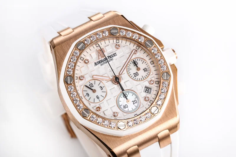 オーデマピゲ レディース ブランド ロイヤル オーク オフショア 37 クロノグラフ メカニカル 26048-A[4]