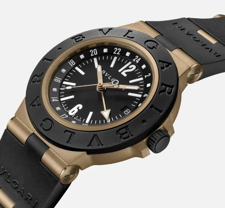 特別モデル ブルガリブロンゾ GMT アルミニウム ラバー ウォッチ 104241[1]