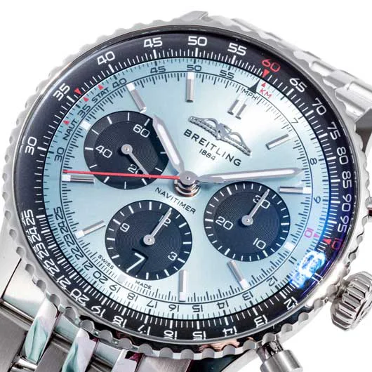 紳士ブライトリングスーパーコピー時計 ナビタイマー1 B01 クロノグラフ 41 AB0139241C2A1 アイスブルー[2]