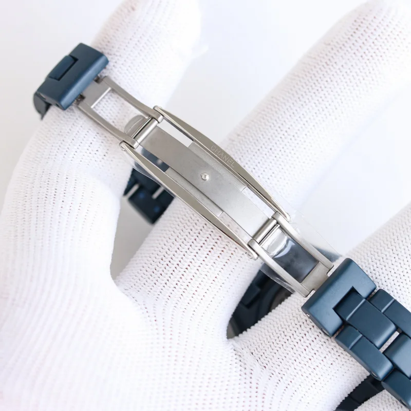 シャネルJ12 ブルー 33mm 腕時計レディース 自動巻き H780203[11]