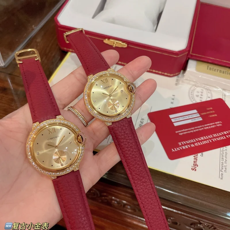 素敵な カルティエバロンブルー レディース ダイヤモンド36mm C67922[6]