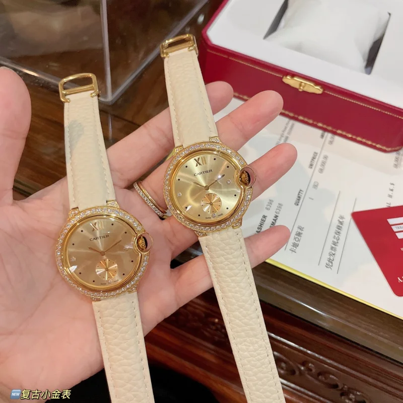 素敵な カルティエバロンブルー レディース ダイヤモンド36mm C67922[7]