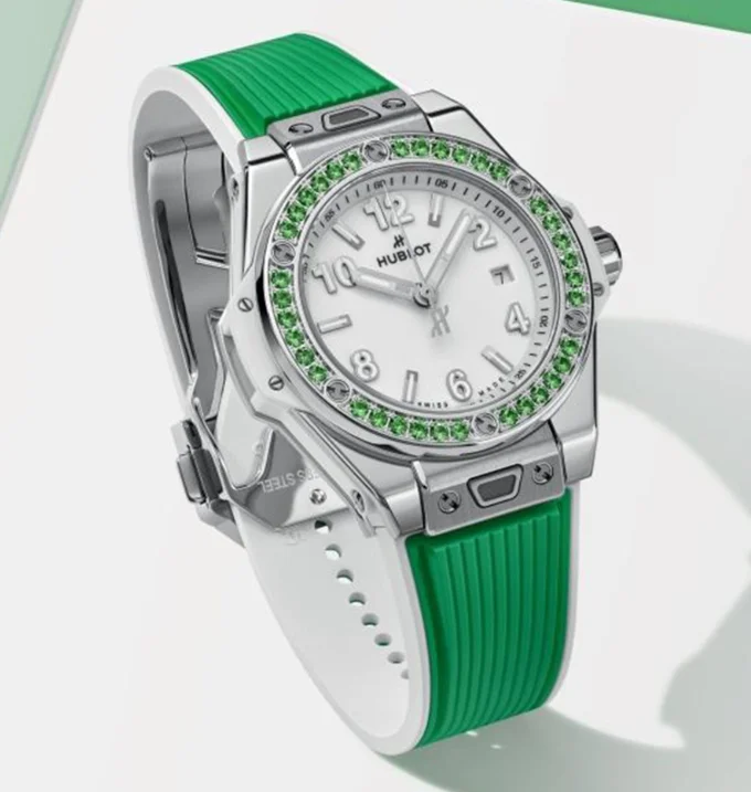 レディース新品 ウブロ ビッグ・バン 485.SG.2210.RX.1222 ワンクリック ジョイフル スチール33mm[1]