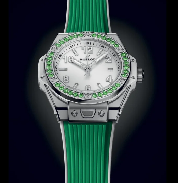 レディース新品 ウブロ ビッグ・バン 485.SG.2210.RX.1222 ワンクリック ジョイフル スチール33mm[2]