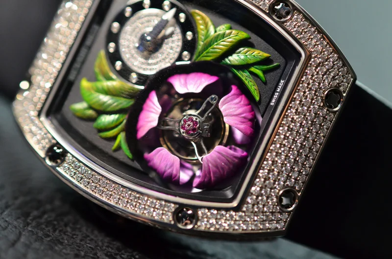 （RICHARD MILLE） リシャール・ミルコピー時計 RM19-02  手巻きトゥールビヨン“フルール”[2]