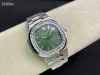 パテック・フィリップコピー時計 ノーチラス 5711/1300A-001 グリーン ジェム・セッティング 丹東CAL.324【3K場】 (1)