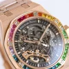 ブランド時計激安 Audemars Piguet ロイヤルオークレインボー新商品15412BC (3)