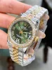 グリーンダイヤル コピー時計ロレックス デイトジャスト レディースM692301-3 (2)