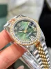 グリーンダイヤル コピー時計ロレックス デイトジャスト レディースM692301-3 (5)