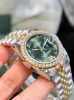 グリーンダイヤル コピー時計ロレックス デイトジャスト レディースM692301-3 (6)