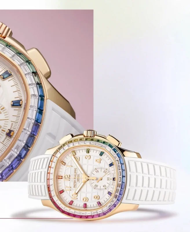 パテックフィリップ アクアノート偽物 ルーチェ 7968792 「レインボー」 クロノグラフ[2]