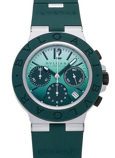 高級ブルガリ アルミニウム エメラルド 104076 グリーン メンズ販売