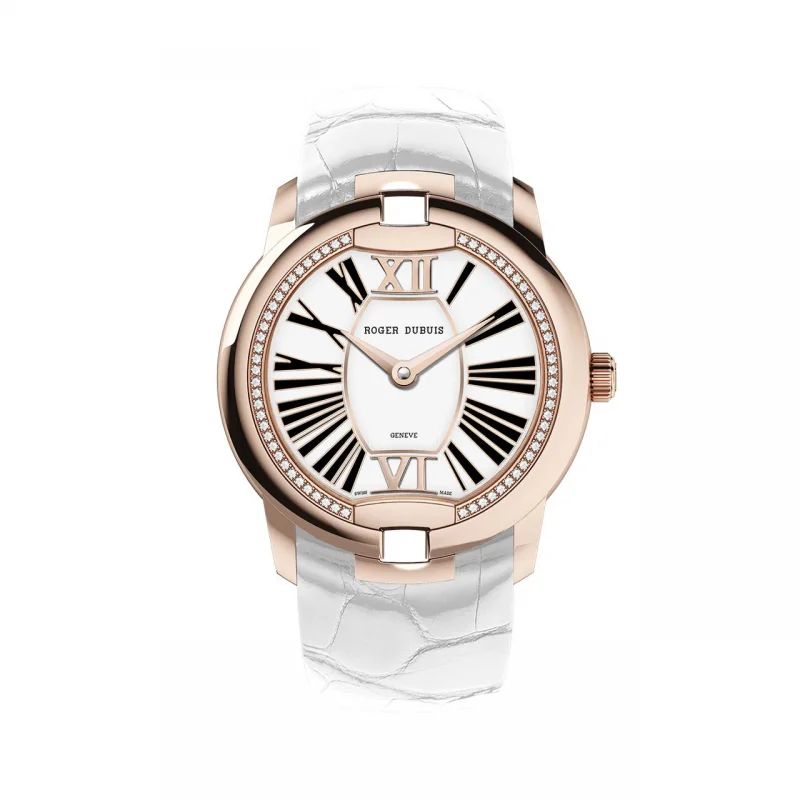 ロジェデュブイ 激安 女性用腕時計 ベルベット PINK GOLD 36MM RDDBVE0069