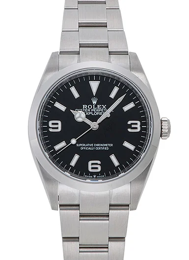 124270ロレックス エクスプローラースーパーコピー時計 36mm【3・6・9数字】
