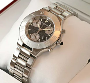 ブランド カルティエ クロノスカフ W10172T2 黒 コピー 腕時計