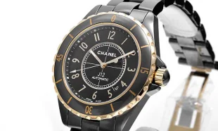 シャネル J12 ラミック/イエローゴールド 42 H2129 時計 コピー