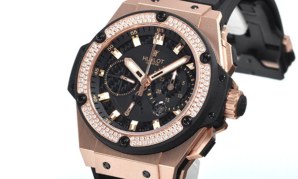 (HUBLOT)ウブロ ブランドコピー キングパワー パワーリザーブ キングゴールド ダイヤモンド 709.OX.1780.RX.1104