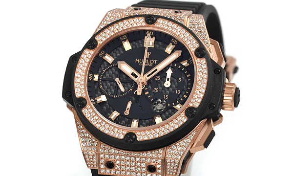 (HUBLOT)ウブロ スーパーコピー キングパワー パワーリザーブ キングゴールド ダイヤモンド 709.OX.1780.RX.1704
