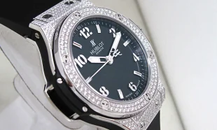 ウブロ ブランド ビッグバン38 スティールパヴェ 361.SX.1270. RX.1704 レディース コピー 腕時計